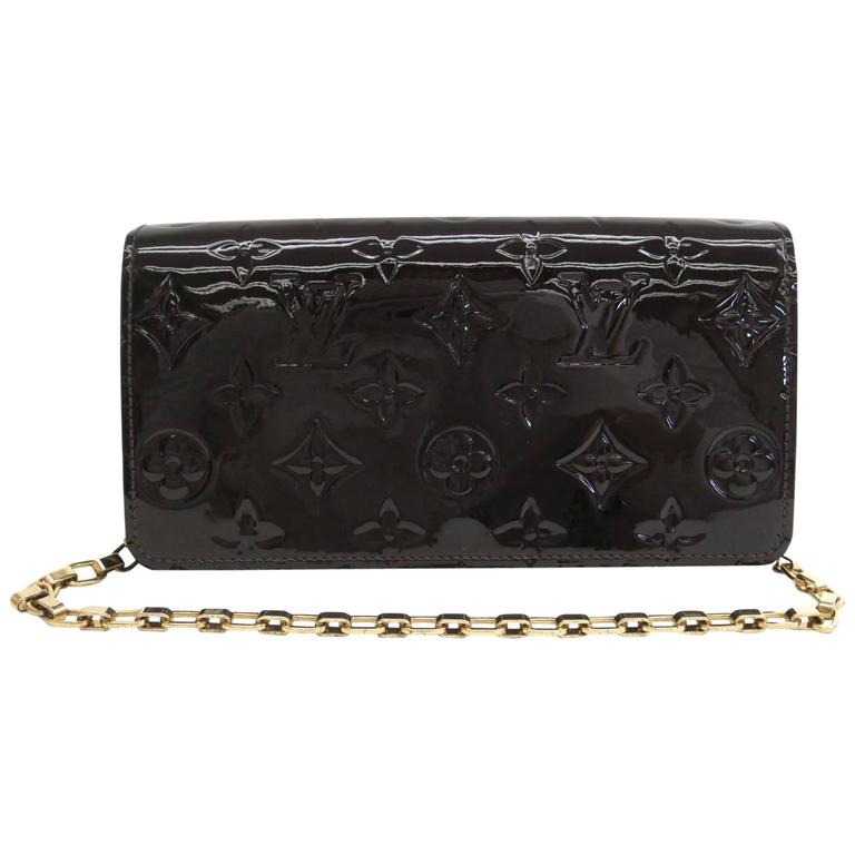 louis vuitton black patent leather purse