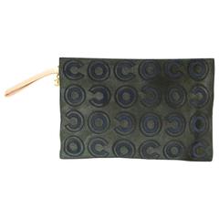 Chanel Grey Ponyhair Coco Wristlet Bag GHW w/DB 8