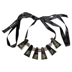 Marni Chunky Ribbon Tie Necklace