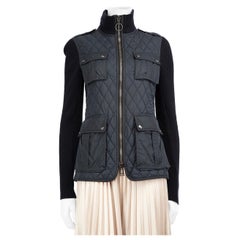 Chaqueta acolchada y de punto azul marino Belstaff Talla S