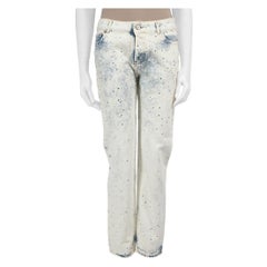 Alexandre Vauthier Blue Denim Embellished Jeans Size M