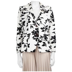 Saint Laurent Floral Print Single Breasted Blazer Size L
