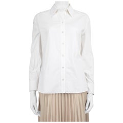 Alexander McQueen White Cotton Oversized Shirt Size XXS