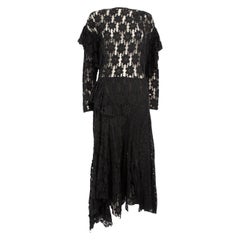 Isabel Marant Isabel Matant Étoile Black Floral Lace Ruffled Dress Size L