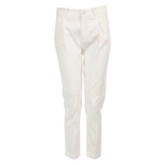 Pantalon blanc tailleur Loro Piana, taille XS