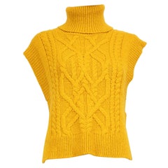 Isabel Marant Jersey de cuello alto de lana de alpaca amarilla Talla L