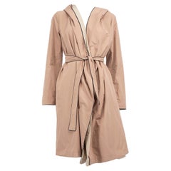 Max Mara Pink & Beige Cape Reversible Raincoat Size XS