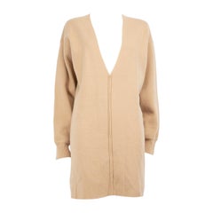 Chloé Beige Cashmere V-neck Long Sleeved Jumper Size XL