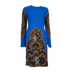 Stella McCartney Vestido Floral Abstracto Azul Talla S