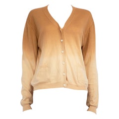 Prada Brown Ombré Button Up Cardigan Size L