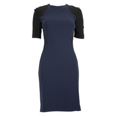 Stella McCartney Navy Panelled Knee Length Dress Size S
