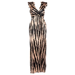 Temperley London Silk Abstract Patterned Maxi Dress Size S