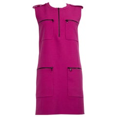 Barbara Bui mini-robe fuchsia à poches zippées taille M