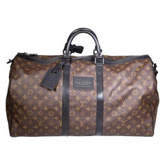Louis Vuitton 2007 Brown Keepall Monogram Bag