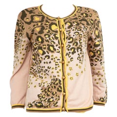 Valentino Garavani Red Valentino Leopard Print Cardigan Size XL