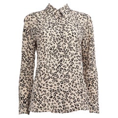 Altuzarra Camicetta in seta beige con stampa leopardo taglia S