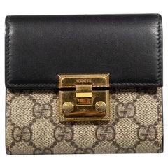 Gucci Brown Leather GG Pattern Wallet