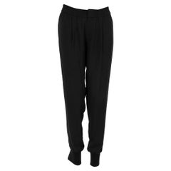 Vince Schwarze Elasticated spitz zulaufende Hose Größe XS