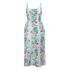 Emilia Wickstead Floral Sleeveless Midi Dress Size S
