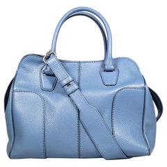 Tod's Blue Leather Sella Bag