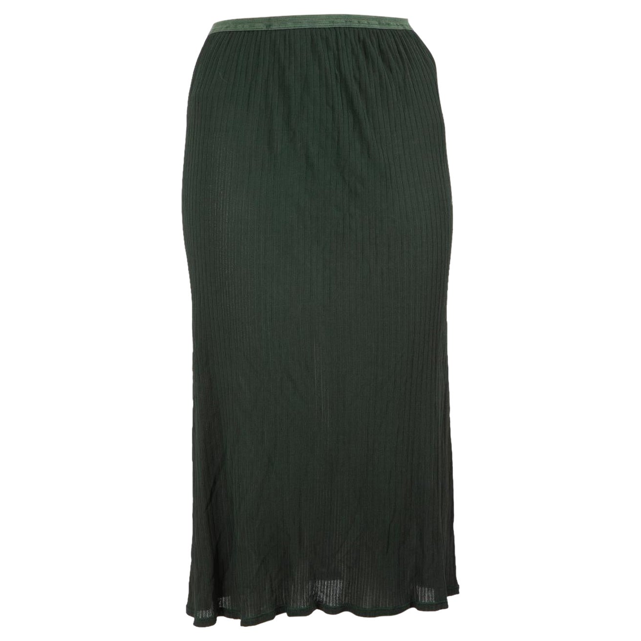 Missoni Gonna midi elasticizzata verde taglia S in vendita