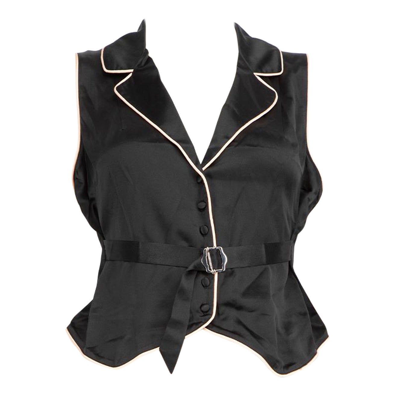 Agent Provocateur Black Silk Tank Top Size M For Sale