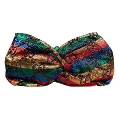 Gucci Metallic GG Logo Headband