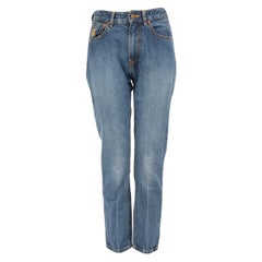 Vivienne Westwood Blaue Stop Klimawandel-Jeans Größe S