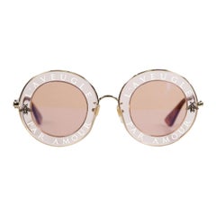 Gucci Pink L‚'Aveugle Par Amour Round Sunglasses
