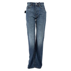 Bottega Veneta FW23 Blue Denim Straight Leg Jeans Size XXS
