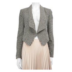 Blazer corto de lana de tweed Alice + Olivia Talla M