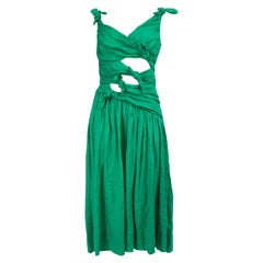 Zimmermann Greene & Greene Bow Midi Dress Taglia L.