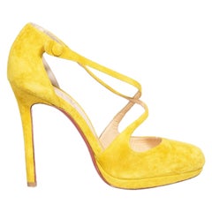 Christian Louboutin Yellow Suede Pumps Size IT 37
