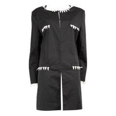 Moschino Black Faux Teeth Embellished Jacket Size XXL