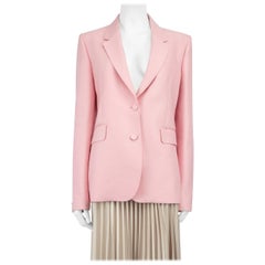 Gabriela Hearst Pink Wool Tailored Blazer Size XL