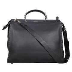 Fendi Black Leather ISeeU Peekaboo Monster Bag