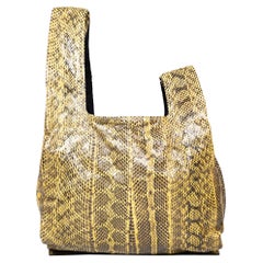 Bolso Alexander McQueen Pitón Amarillo