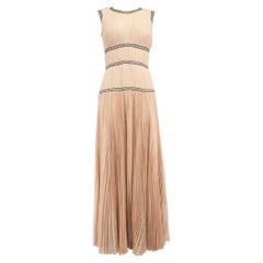 Alexander McQueen Pink Silk Sleeveless Maxi Dress Size S