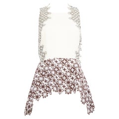 3.1 Phillip Lim Floral Spitzenbesatz Top Größe S