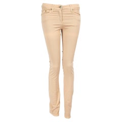 Elisabetta Franchi Beige Mid Rise Skinny Jeans Size S