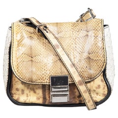 Borsa messenger in pelle di serpente Proenza Schouler