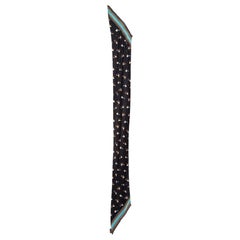 Louis Vuitton Blue Silk Helicopter Scarf