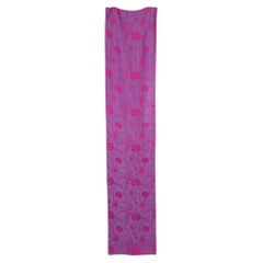 Shanghai Tang Purple Silk Scarf