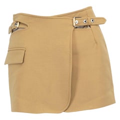 Dion Lee Beige Wrap Mini Skirt Size XS