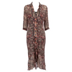 Conjunto de top y vestido con estampado abstracto Emanuel Ungaro Talla S