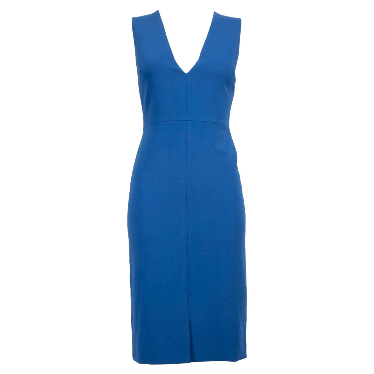 Alice + Olivia Blue V Neckline Dress Size S For Sale