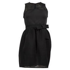 Ermanno Scervino Black Mesh Panel Dress Size S
