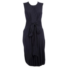 Brunello Cucinelli Blue Cashmere Belted Dress Size M
