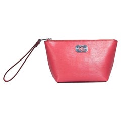 Ralph Lauren Pink Leather Clutch Bag