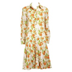 Emilia Wickstead Marion Floral Knee-Length Dress Size XL